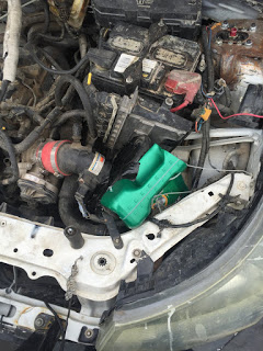 Oil jug intake box